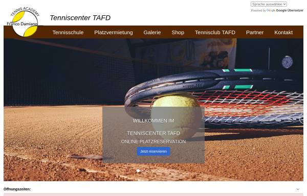 Vorschau von www.tafd.ch, Tennis Academy Franco Damiano