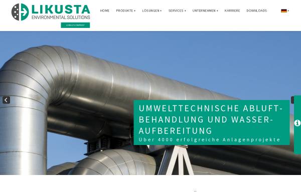 Vorschau von www.likusta.com, Likusta Umwelttechnik GmbH