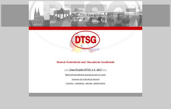 Vorschau von www.dtsg.de, Deutsch-Tschechische und -Slowakische Gesellschaft