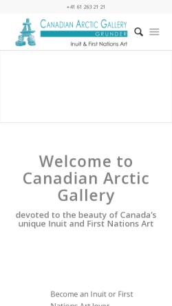 Vorschau der mobilen Webseite www.canadian-arctic.ch, Canadian Arctic Gallery