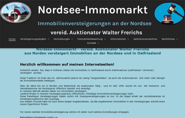 Vorschau von www.nordsee-immomarkt.de, Walter Frerichs