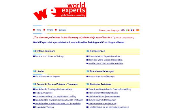Vorschau von www.world-experts.de, World Experts