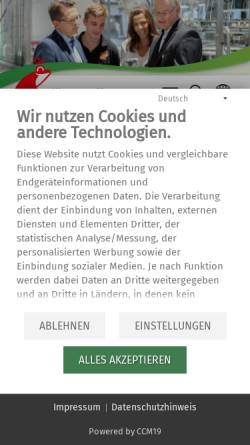 Vorschau der mobilen Webseite werner-mertz.de, Werner & Mertz GmbH
