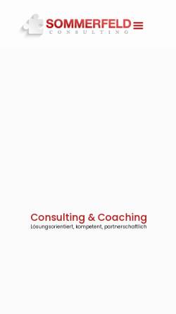 Vorschau der mobilen Webseite www.sommerfeld-consulting.de, Sommerfeld & Partner Consulting