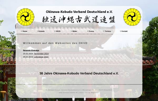 Vorschau von www.okinawa-kobudo.de, Okinawa-Kobudo Verband Deutschland e.V.