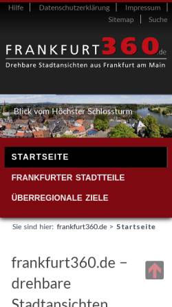 Vorschau der mobilen Webseite www.frankfurt360.de, Frankfurt 360°