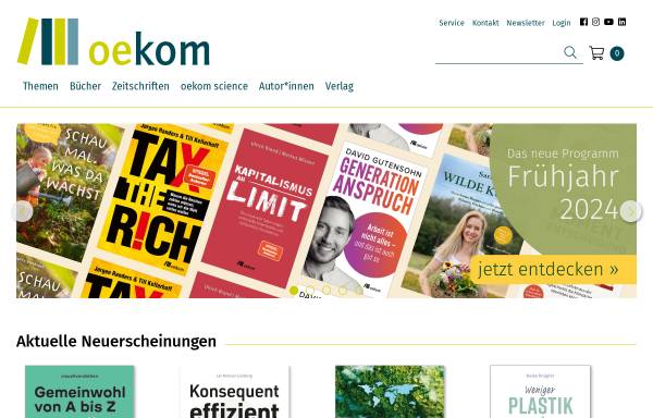 Vorschau von www.oekom.de, ökom