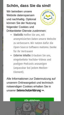 Vorschau der mobilen Webseite www.oekom.de, ökom