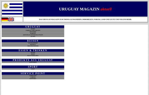 Vorschau von www.uruguaymagazin.com, Uruguay Magazin