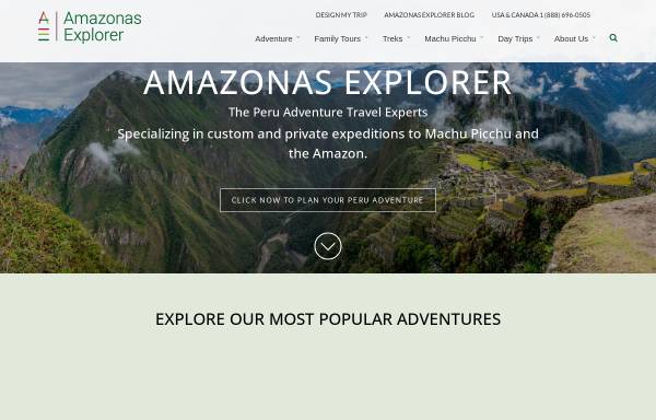 Vorschau von www.amazonas-explorer.com, Amazonas Explorer