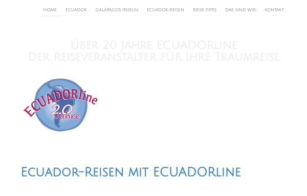 Vorschau von www.ecuadorline.de, EcuadorLine - Informationsdienst