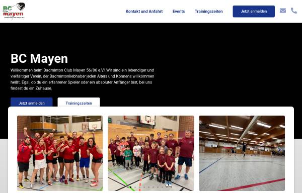 Vorschau von www.bc-mayen.de, Badmintonclub Mayen e.V.