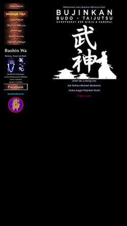 Vorschau der mobilen Webseite www.bujinkan.de, Bufukai