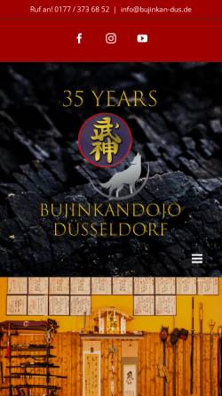 Vorschau der mobilen Webseite www.bujinkan-dus.de, Bujinkan Dojo Düsseldorf