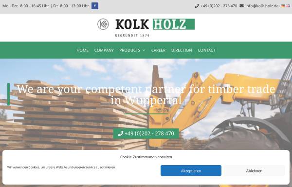 Vorschau von kolk-holz.de, Kolk & Co. oHG
