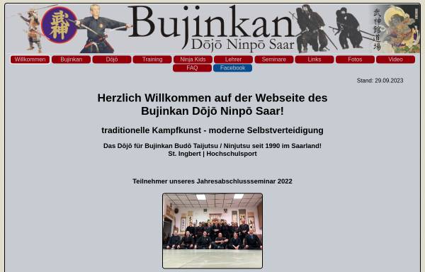 Vorschau von www.bujinkan-saarland.de, Ninjutsu Dojo St. Ingbert