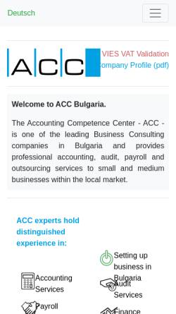 Vorschau der mobilen Webseite www.acc.bg, ACC Ltd.