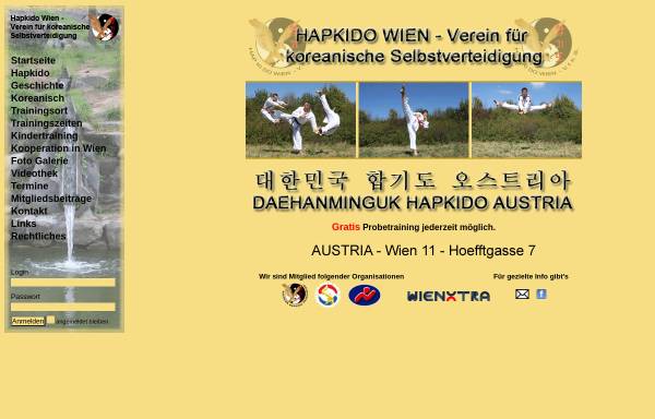 Vorschau von www.hapkido-wien.com, Hap Ki Do Wien - V.f.k.S.