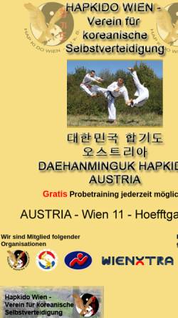 Vorschau der mobilen Webseite www.hapkido-wien.com, Hap Ki Do Wien - V.f.k.S.