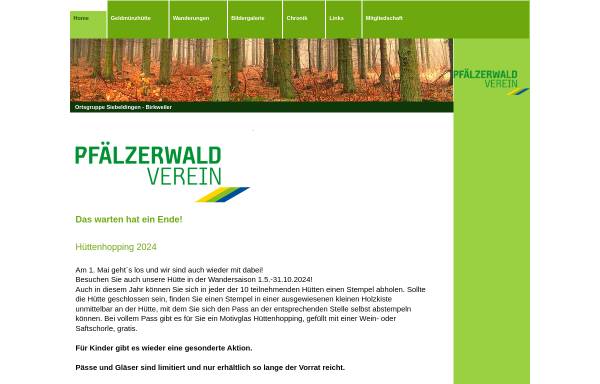 Vorschau von ottgoeppel-gbr.online.de, Pfälzerwaldverein Ortsgruppe Siebeldingen-Birkweiler