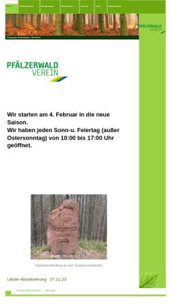 Vorschau der mobilen Webseite ottgoeppel-gbr.online.de, Pfälzerwaldverein Ortsgruppe Siebeldingen-Birkweiler