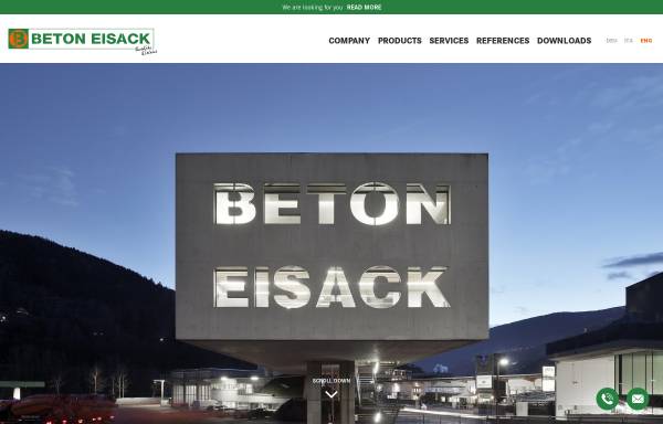 Vorschau von www.beton-eisack.it, Beton Eisack
