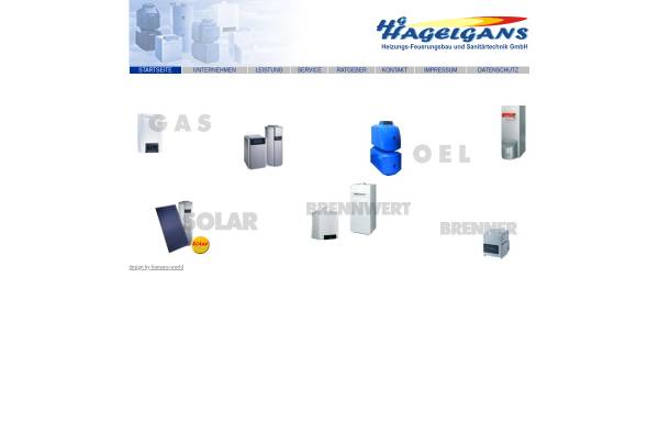 Vorschau von www.hagelgans-gmbh.de, Heizungs-Feuerungsbau und Sanitärtechnik GmbH