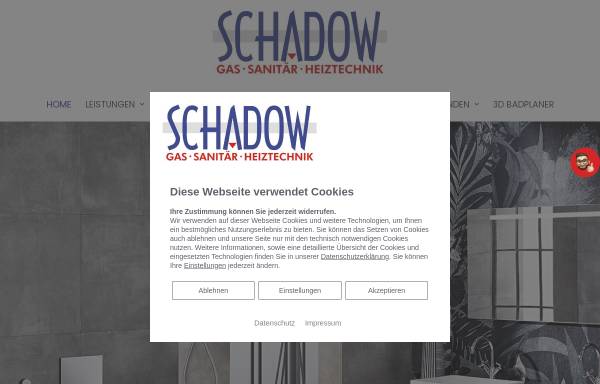 Vorschau von www.schadow-berlin.de, Torger Schadow Installateurmeister