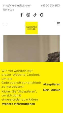 Vorschau der mobilen Webseite www.hartnackschule-berlin.de, Hartnackschule