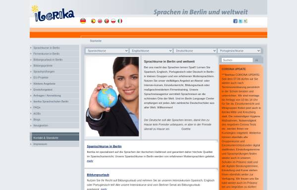 Vorschau von www.iberika.de, iberika Sprachschule