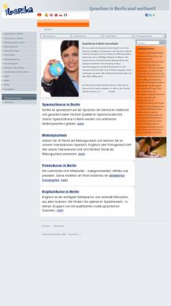 Vorschau der mobilen Webseite www.iberika.de, iberika Sprachschule