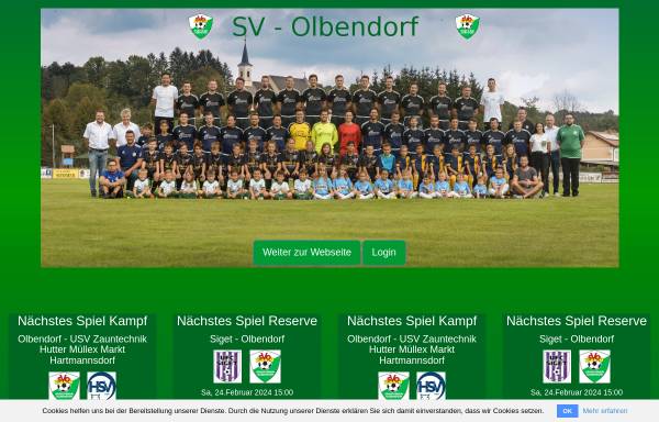 Vorschau von www.sv-olbendorf.at, SV Olbendorf
