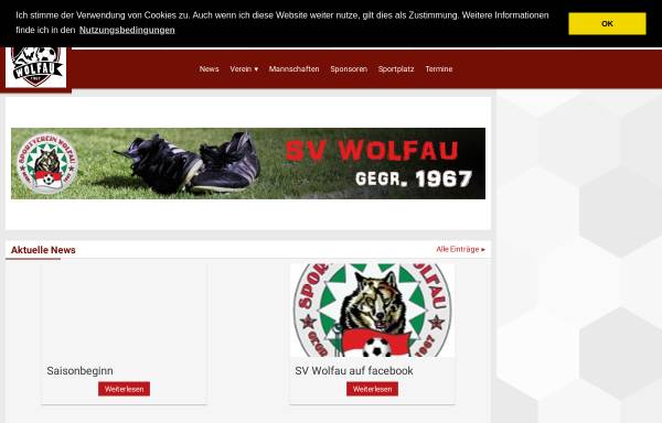 Vorschau von www.sv-wolfau.at, SV Wolfau