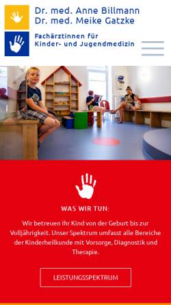 Vorschau der mobilen Webseite www.kinderaerzte-braunschweig.de, Dr. med. Roman Schlicksbier