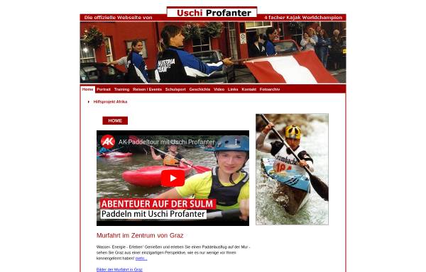 Vorschau von www.uschi-profanter.at, Offizielle Seite von Uschi Profanter 4-facher Worldchampion