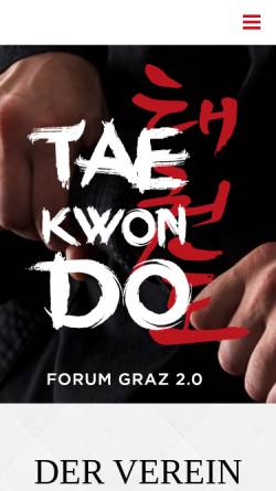 Vorschau der mobilen Webseite www.tkdforum.at, Taekwondo Forum Graz