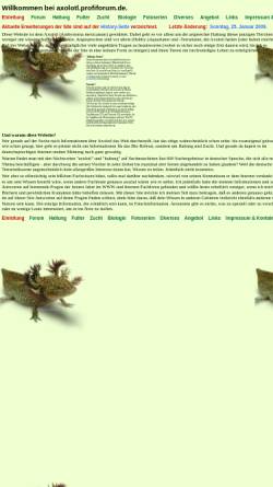 Vorschau der mobilen Webseite axolotl.profiforum.de, Der Axolotl