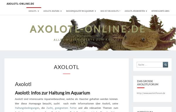 Vorschau von www.axolotl-online.de, Axolotl-Online