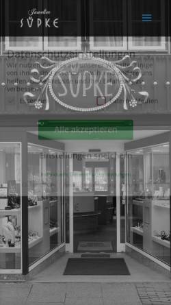 Vorschau der mobilen Webseite www.suepke.de, Firma Hans Süpke, Inhaberin Ursula Rollert e.K.