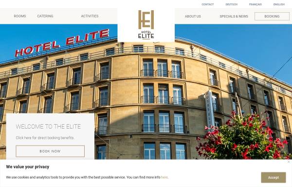 Vorschau von www.hotelelite.ch, Hotel Elite, Stadtzentrum