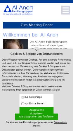 Vorschau der mobilen Webseite www.al-anon.de, Al-Anon