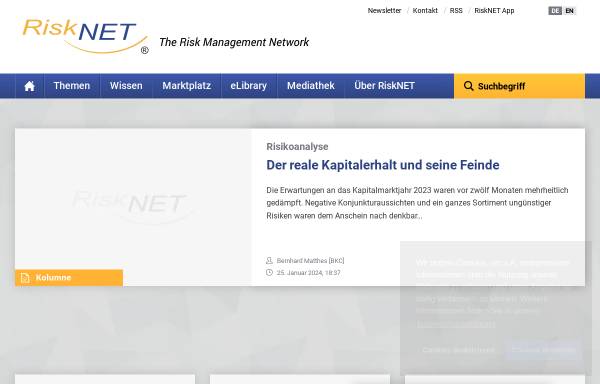Vorschau von www.risknet.de, RiskNET GmbH