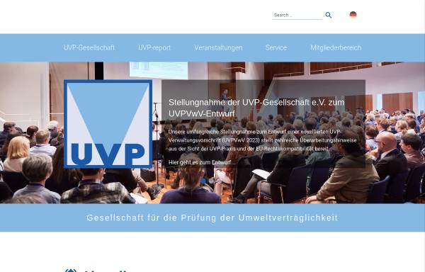 Vorschau von www.uvp.de, UVP-Gesellschaft e.V