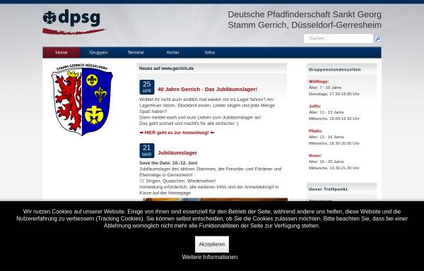 Vorschau von www.gerrich.de, Deutsche Pfadfinderschaft Sankt Georg (DPSG) - Stamm Gerrich