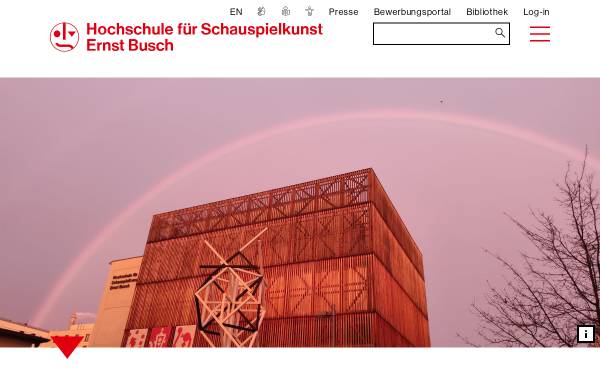 Vorschau von www.hfs-berlin.de, Hochschule für Schauspielkunst 