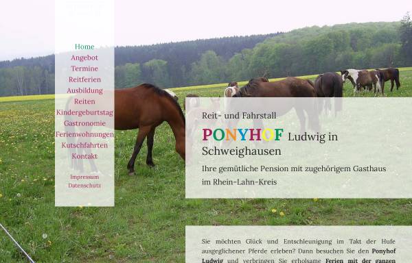 Vorschau von www.ponyhof-ludwig.de, Ponyhof Ludwig