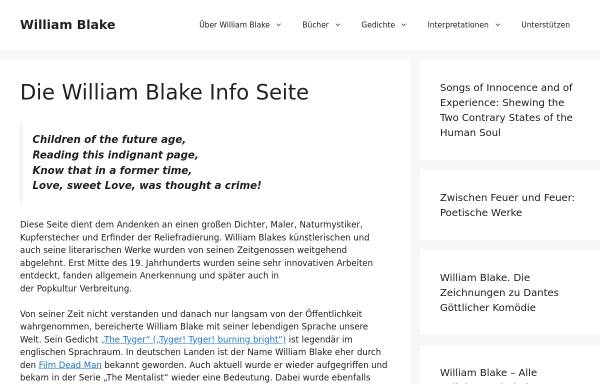 William Blake Info Seite
