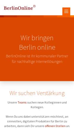 Vorschau der mobilen Webseite www.berlinonline.de, Marie hat mehr vom Leben