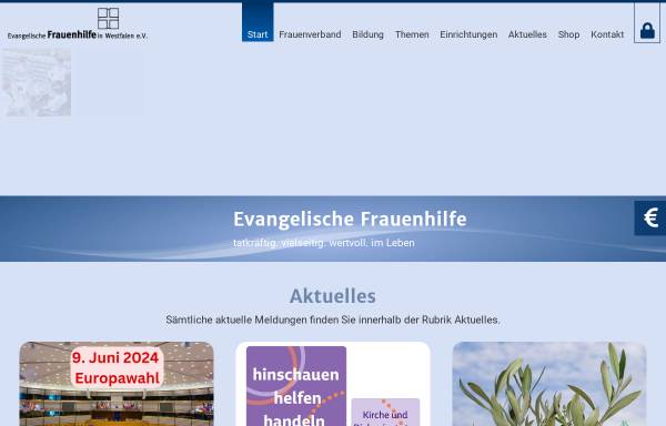 Vorschau von www.frauenhilfe-westfalen.de, Evangelische Frauenhilfe in Westfalen e.V.