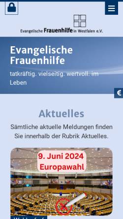 Vorschau der mobilen Webseite www.frauenhilfe-westfalen.de, Evangelische Frauenhilfe in Westfalen e.V.